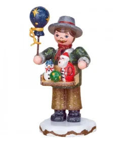 Village De Noël Miniature, Vendeur De Jouets