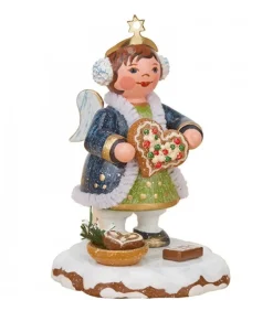 Village De Noël Miniature, Figurine Ange Et Gateau