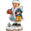 Village De Noël Miniature, Figurine Ange Avec Paquet
