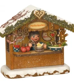 Village Noël Miniature, Chalet Marche De Noël Vendeur De Gateaux